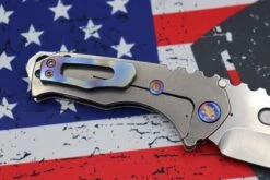 Medford Praetorian Genesis T S35 Tumbled Drop Point & Tumbled Handles W/ Flamed Hardware/Clip -Nc Blade image de04bee0 6878 4f3d 87df e1038cefb7d5