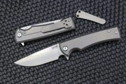 Chaves Knives Ultramar Street Liberation Drop Point M390 Flipper & Titanium
