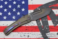 Medford Knife Slim Midi PVD S35 Tanto & PVD Handles W/ Flamed Hardware & Brushed/Flamed Clip -Nc Blade image e967de31 1244 425f 968f 5c25e8c0c714
