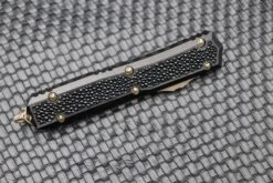 Marfione Makora II Vegas Forge Vines & Roses Damascus D/E & Hefted Alloy Handle W/ Stingray Inlays & Bronzed Ringed Hardware -Nc Blade image f253843c aa55 42ab 95b2 436be5d7393f