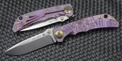Spartan Blades Harsey Folder 2022 Special Edition Purple Plague Doctor