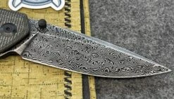 Civivi Brazen Flipper Dark Green Micarta Damascus C2102DS-3 -Nc Blade image f9778b24 9a87 43f4 86eb 8eb399d28e87