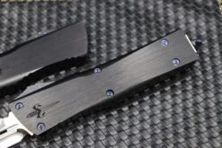 Marfione Custom Knives Combat Troodon D/E Mirror Polish W/ Hefted Black Handle & Blue Ringed Hardware -Nc Blade image fa2bf047 b3d1 4858 b751 fe7cd756acc0