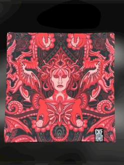 CKF Super EDC Hank, Cotton + Microsuede: Red Medusa